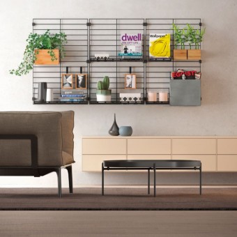 kaufen | im online Mural Line 377010000 aoshop.de Wandgitter schwarz Metaltex