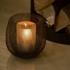 Philippi Windlicht Mesh Stahl schwarz 153005 