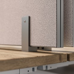 Assmann Viteco Tischklemmenset für AS30 Weißaluminium T3AK 