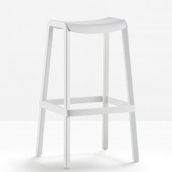 Pedrali Dome Barhocker Sitzhöhe 76 cm weiß, 2er Set