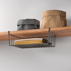 Metaltex Einhängekorb Schrankkorb Kanguro Lava matt schwarz 363040000 