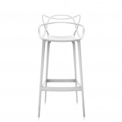 Kartell Barhocker Masters weiß Sitzhöhe 75cm 586803 