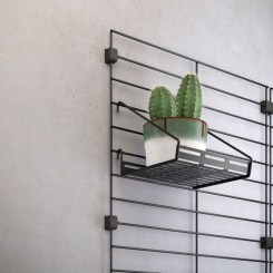 Metaltex Ablage klein Mural Line schwarz 377012000 