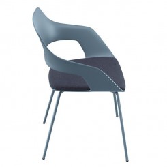 Wilkhahn Universalstuhl Occo 4-Beinfuß, Sitzpolster 222/11, konfigurierbar 