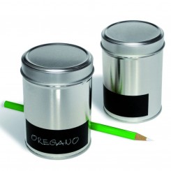 Side by Side Gewürzdosen 6er-Set silber 40054 