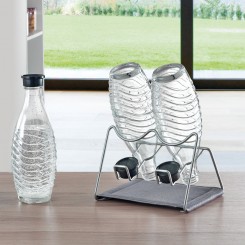 Metaltex Sodatex-2 Abtropfgestell für 2 Flaschen silber 323002000 