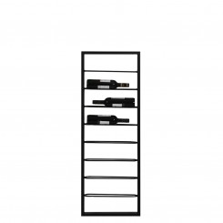 Weinregal 8 Flaschen 42x6x120 cm Macaben schwarz 6748212 