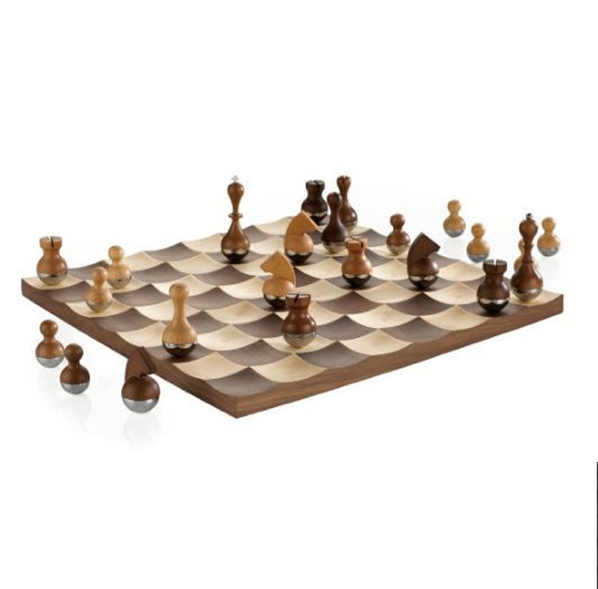 Umbra WOBBLE Schach Set Walnuss hier bestellen im aoshop.de online kaufen