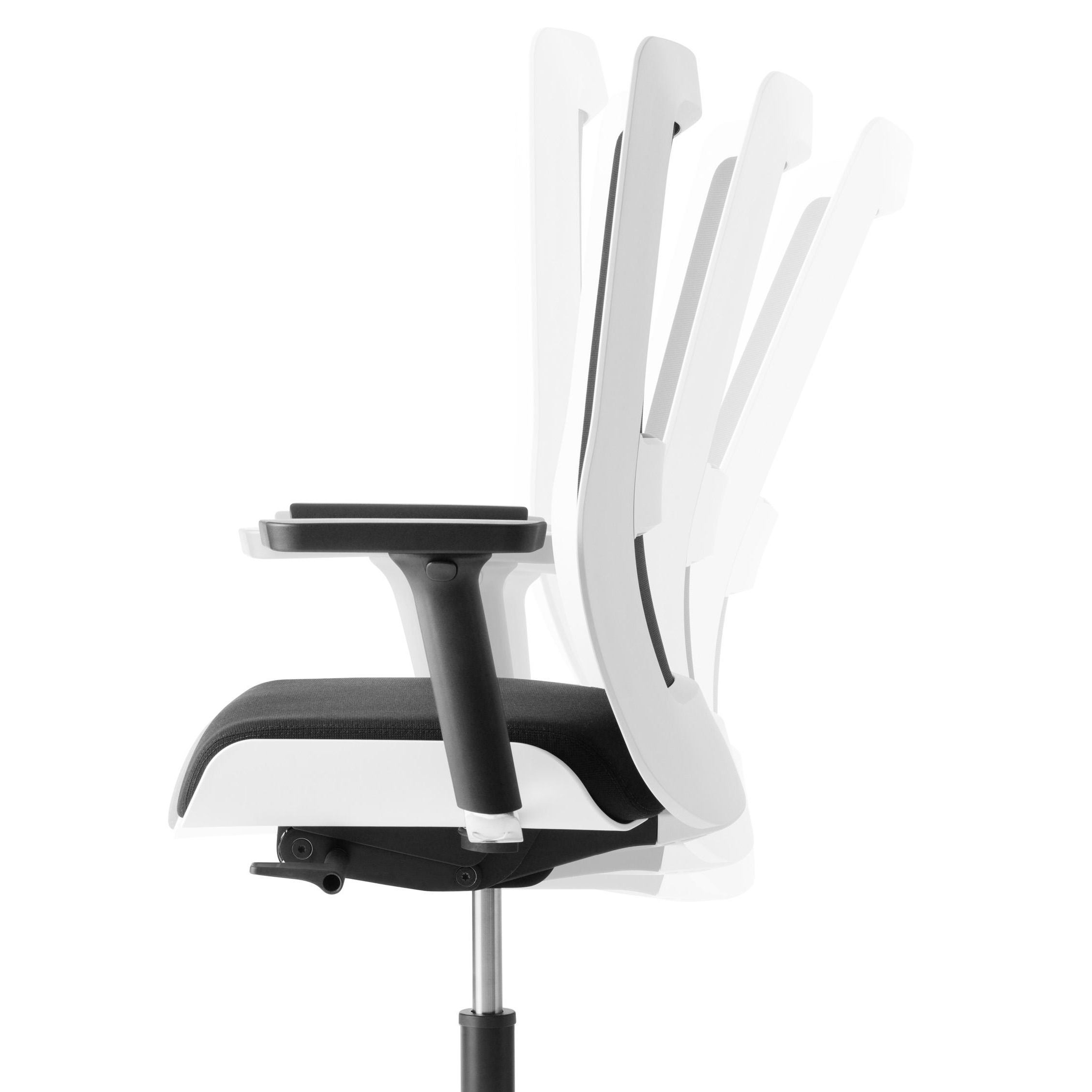 Wiesner Hager Drehstuhl Poi mit Multifunktions AL, gepolstert 5433-102