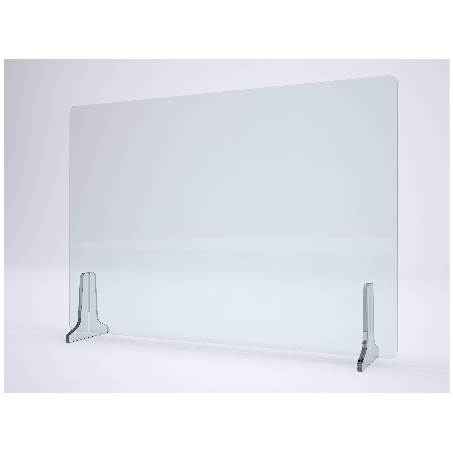 Manschin Acryl Schutzschild 750x500mm - Niesschutz Thekenaufsteller | Made In Germany