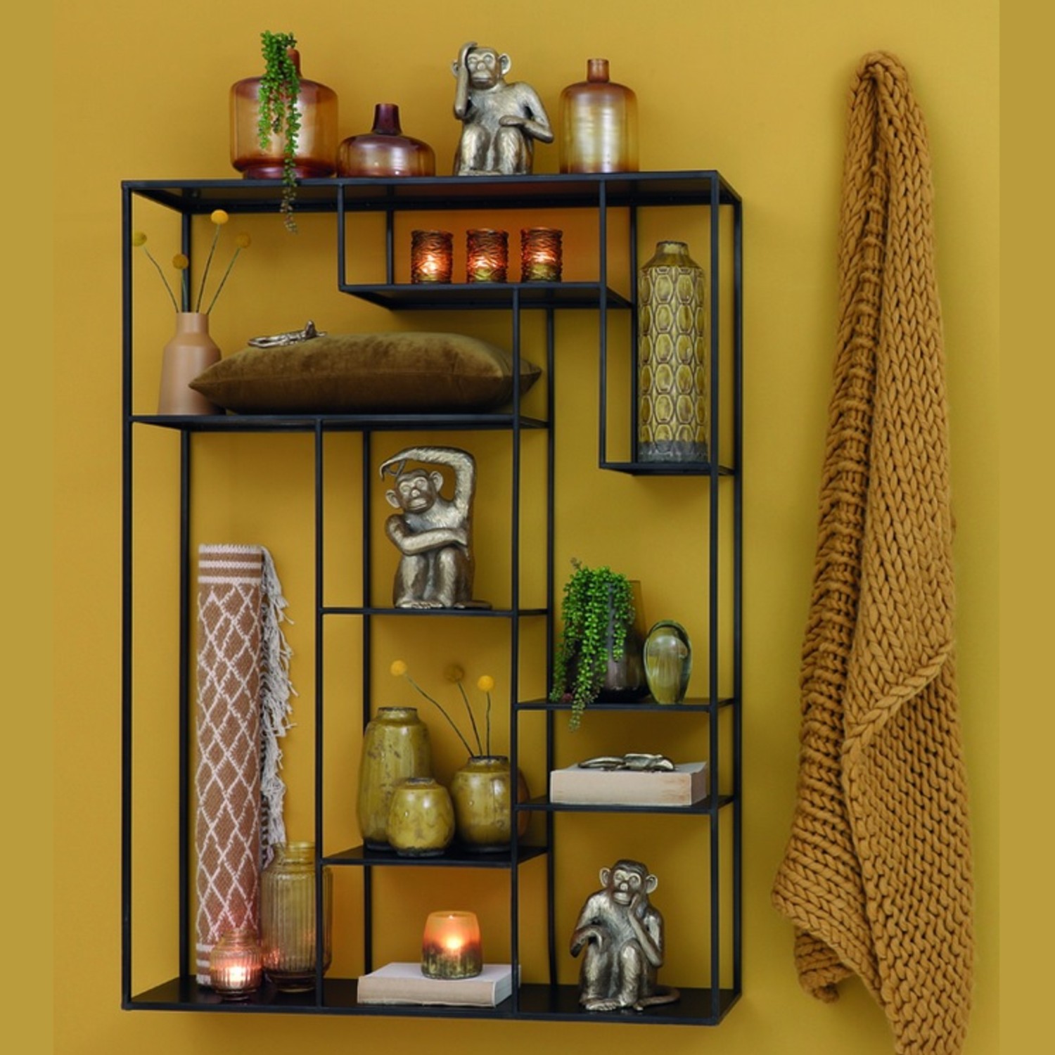 Wandregal Talara Industrielook Metall online bestellen | im aoshop.de