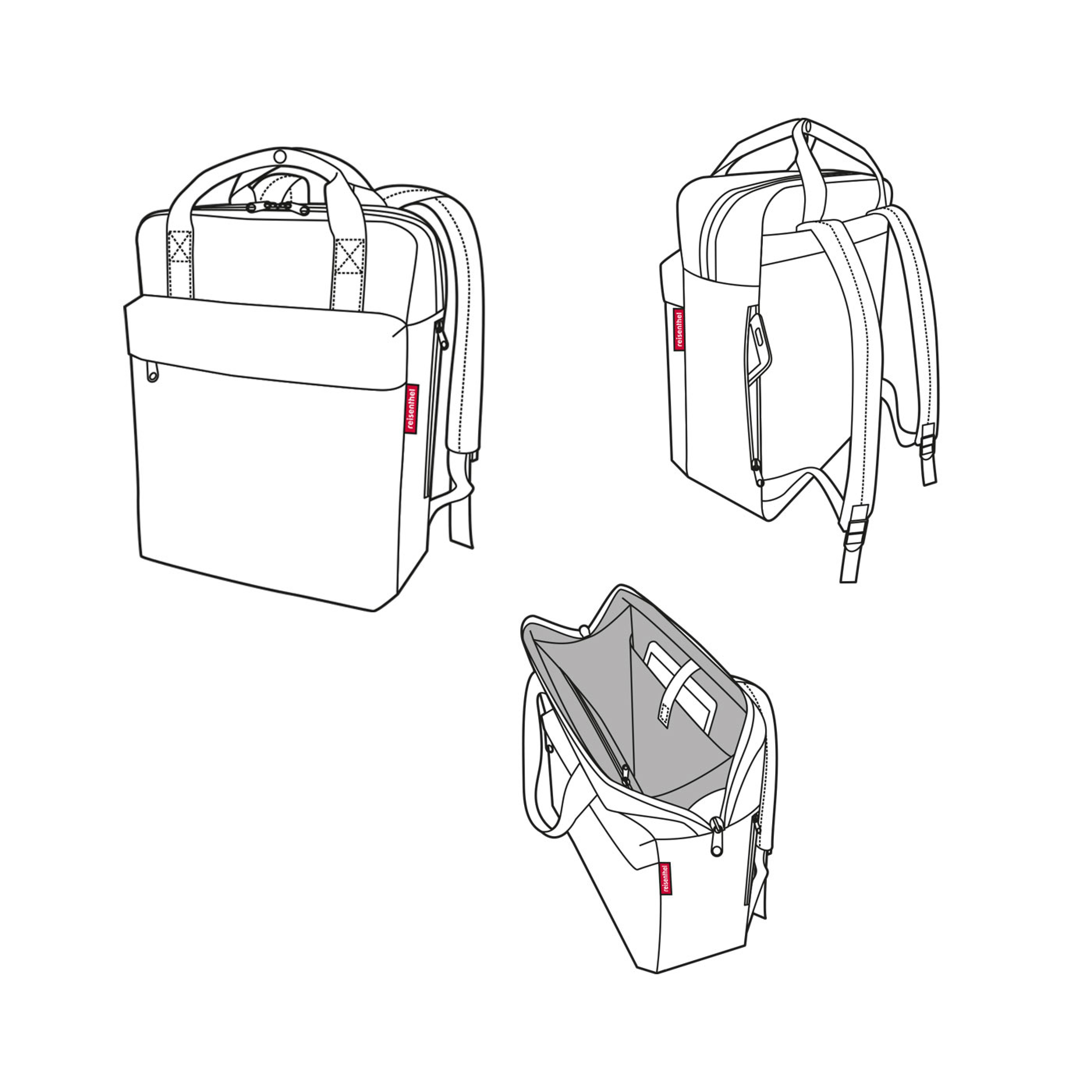 allday backpack M iso black (Sac à dos isolé -noir